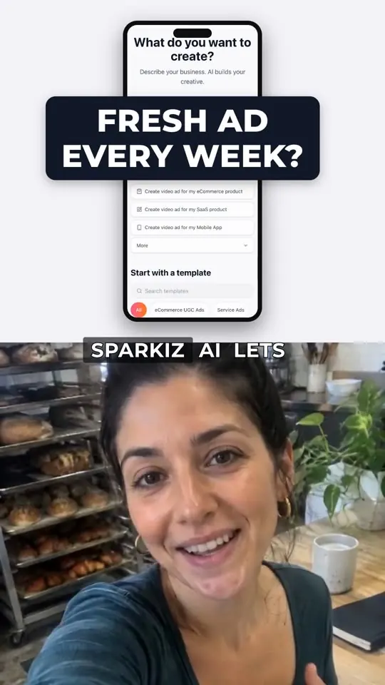 Video ad from the Show the App Working template, made with Sparkiz
