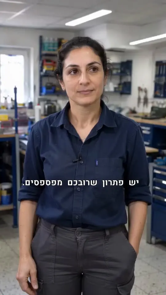 מודעת וידאו מהתבנית מומחה מדבר למצלמה, נוצרה ב-Sparkiz