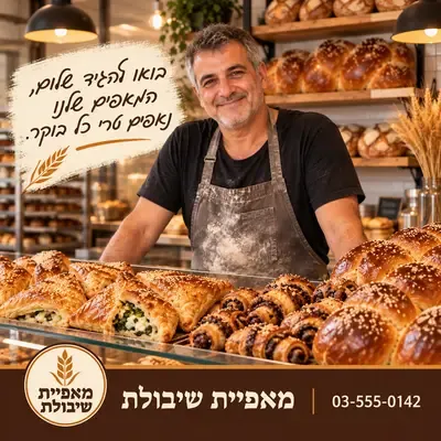 מודעות שמזמינות לבקר: הבעלים מאחורי הדלפק