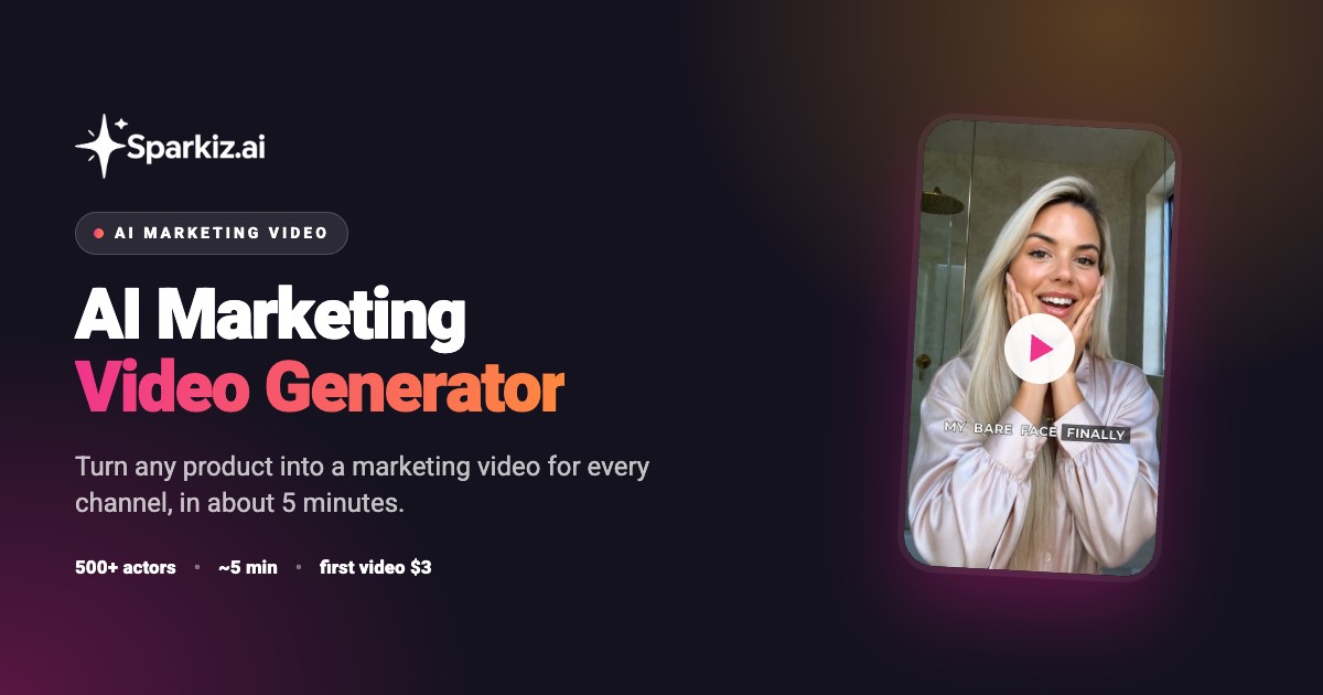 AI marketing video generator that turns any product into a marketing video