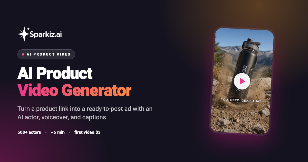 AI product video generator that turns a product link into a ready-to-post ad
