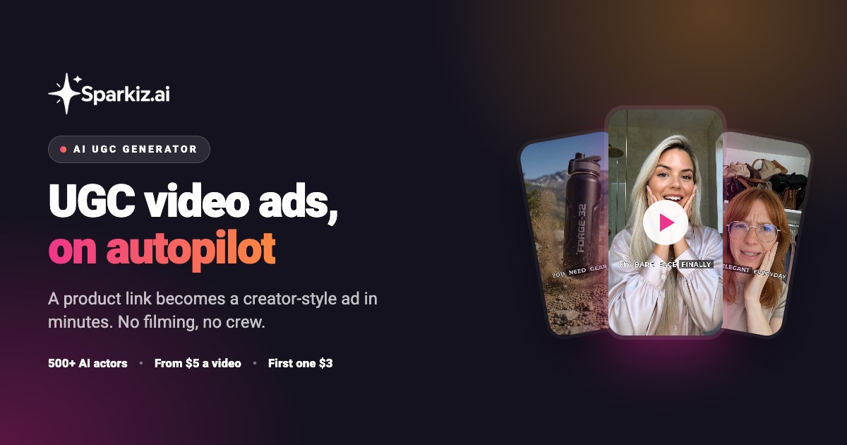 AI UGC generator that turns a product link into a creator-style video ad