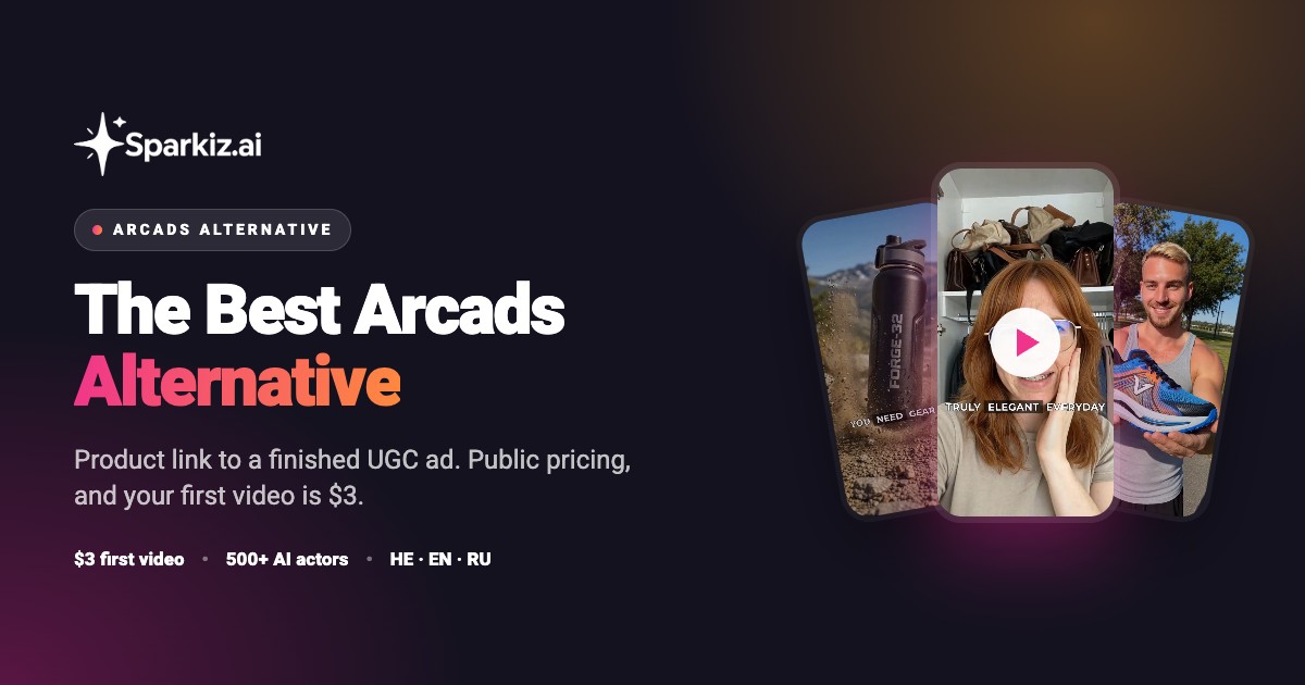 The best Arcads alternative in 2026