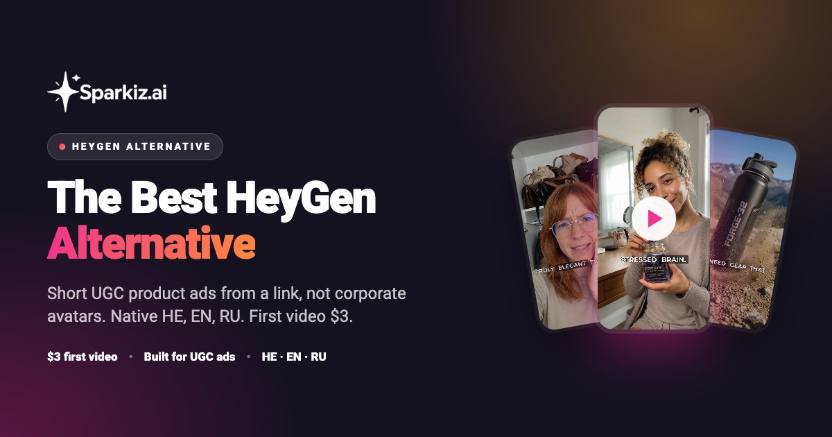 The best HeyGen alternative for UGC ads