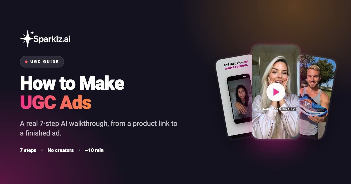 How to make UGC ads with AI, a 7-step walkthrough