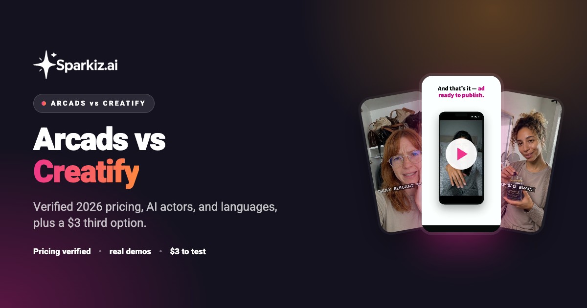 Arcads vs Creatify compared for UGC ads